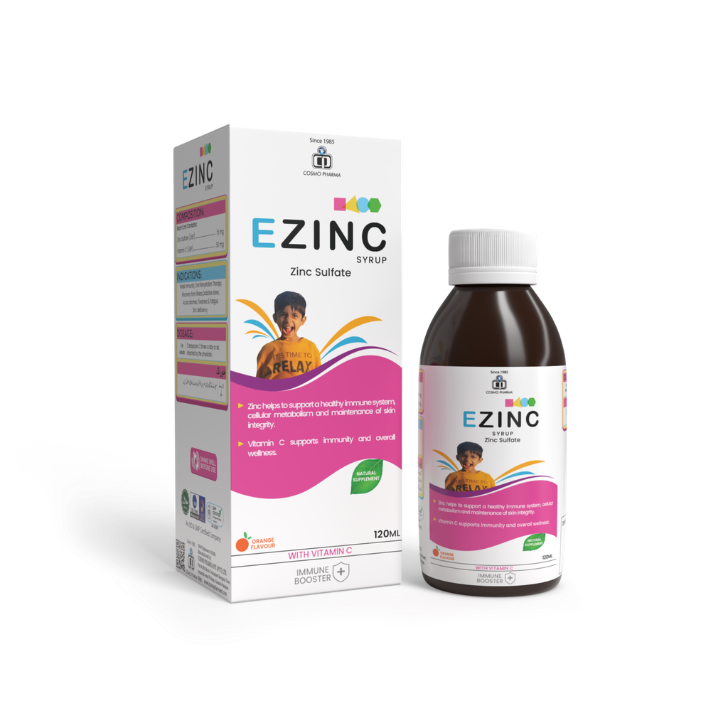 Ezinc Zinc & Vitamin C Syrup – 120 ml