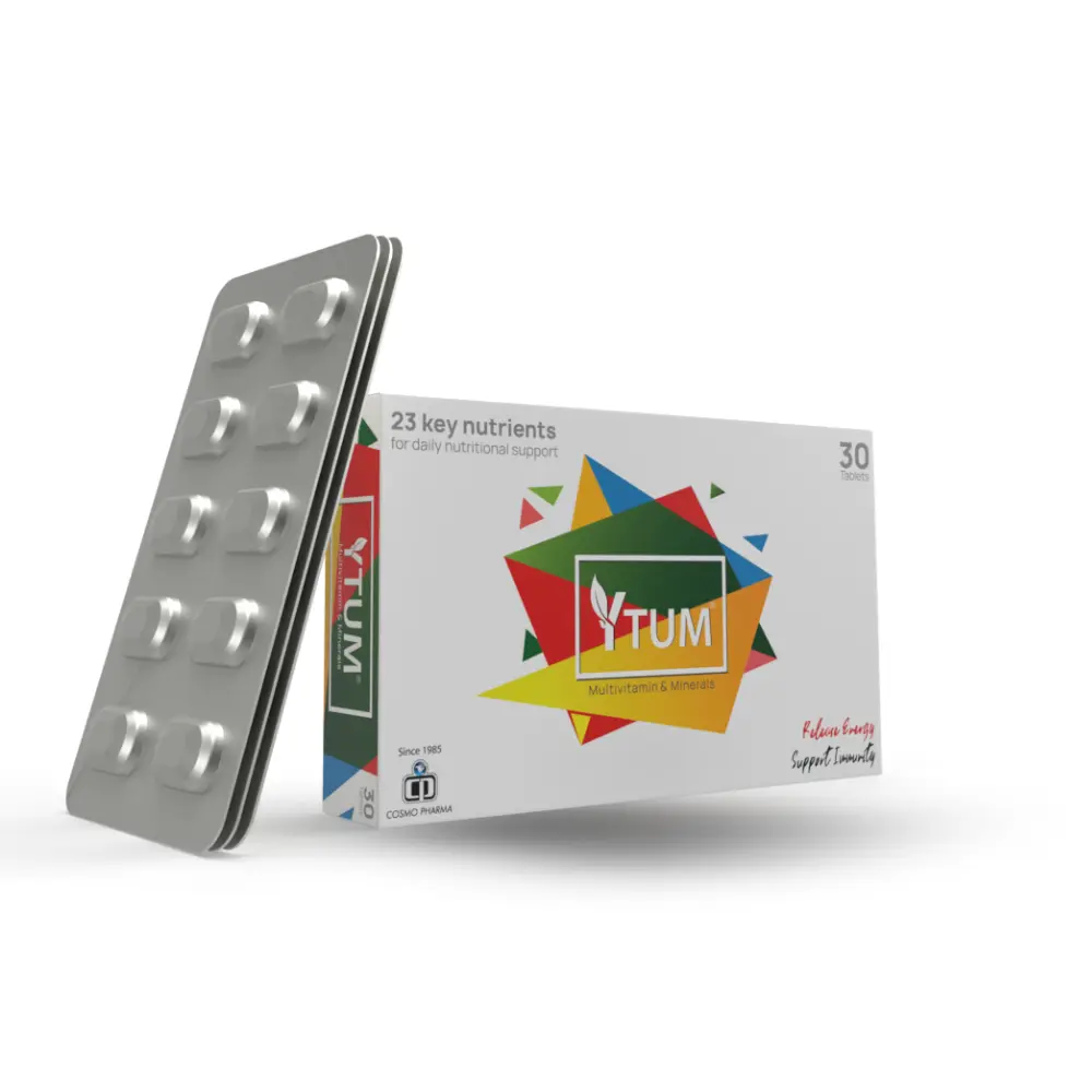 Ytum ملٹی وٹامن اور منرل گولیاں – 30 گولیاں