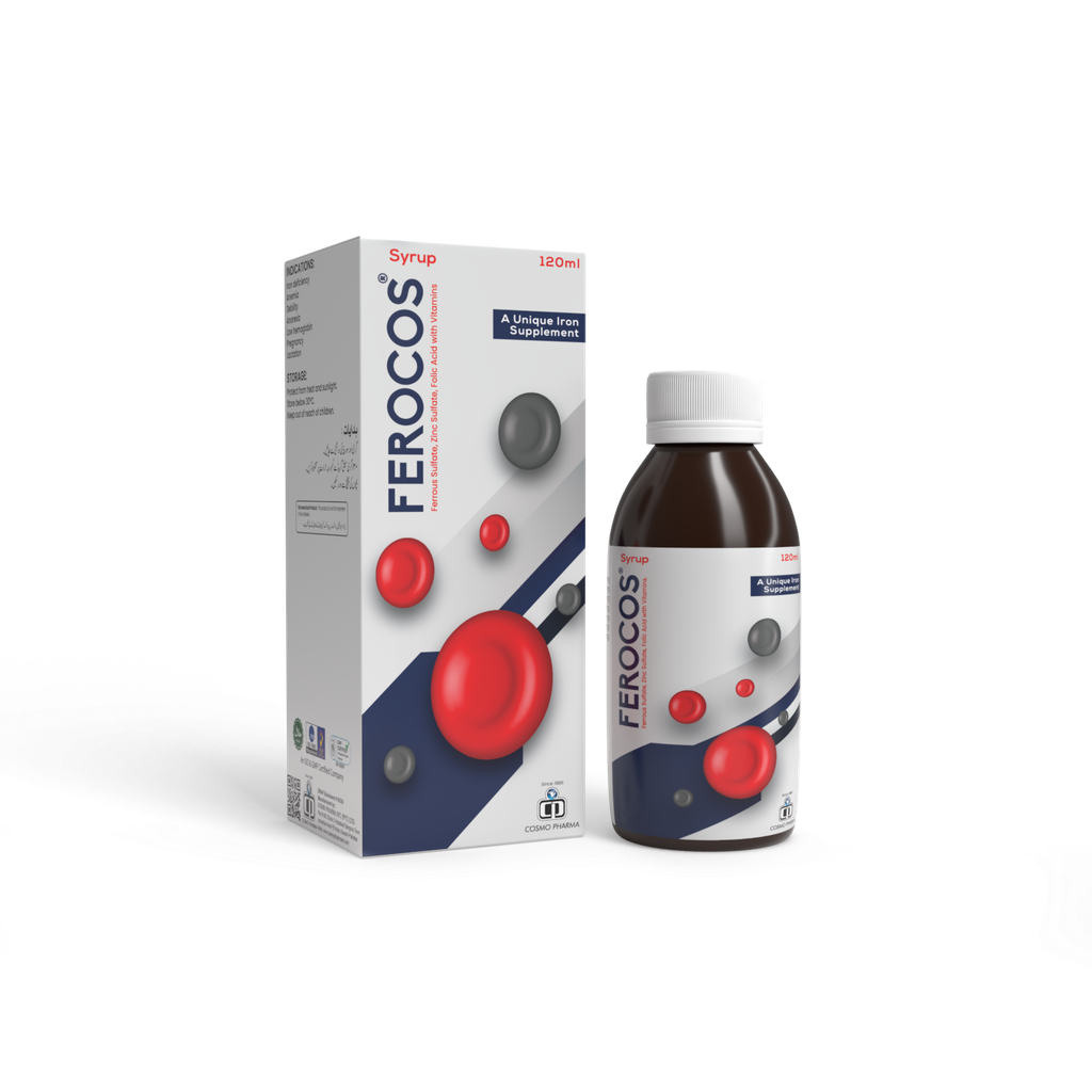Ferocos Iron, Zinc & B-Vitamin Syrup – 120 ml