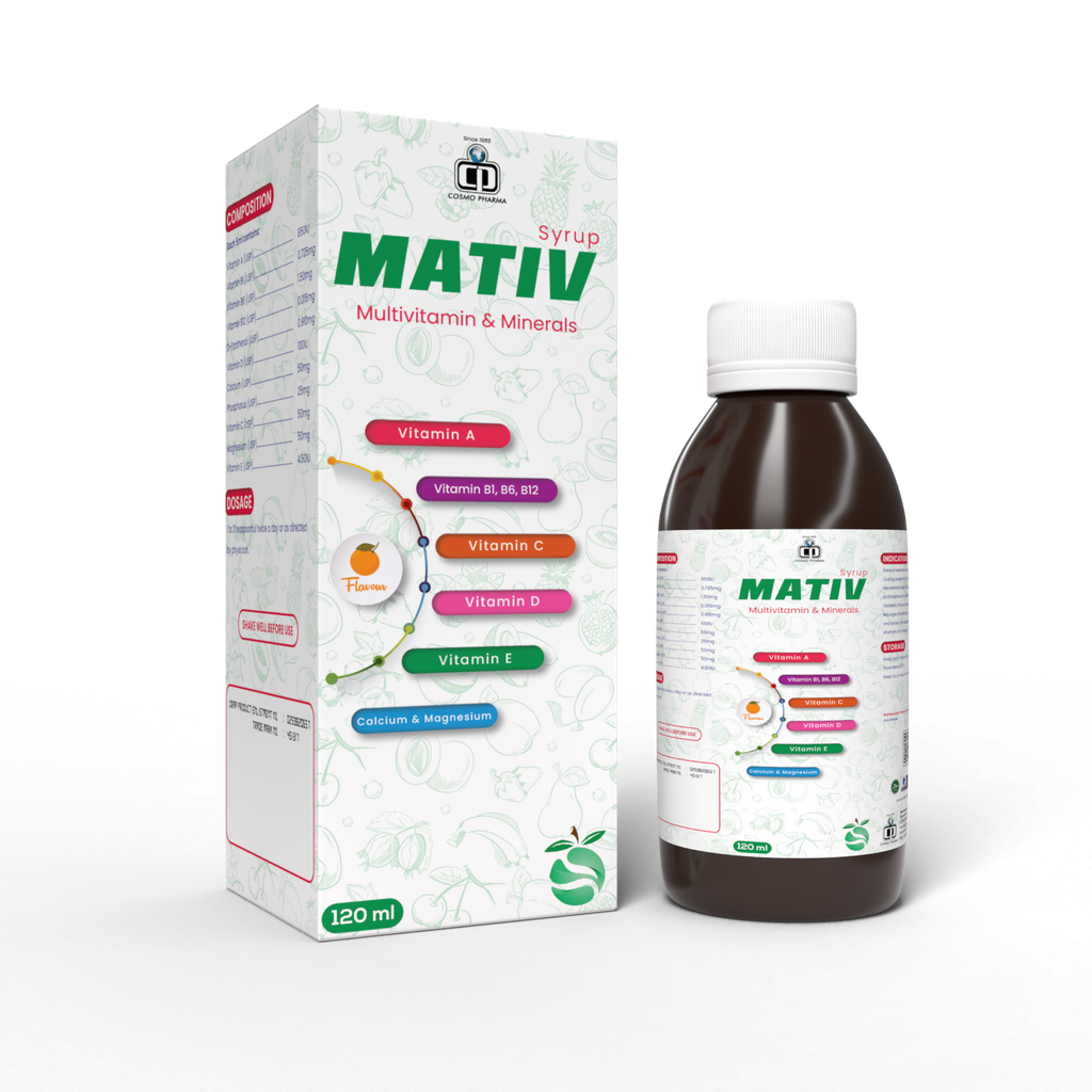 Mativ Multivitamin & Mineral Syrup – 120 ml