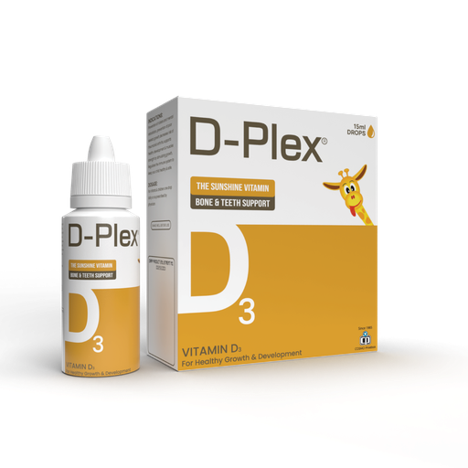 D-PLEX: -For Strong Bones and Happy Smiles Give Your Child the Sunshine Vitamin.