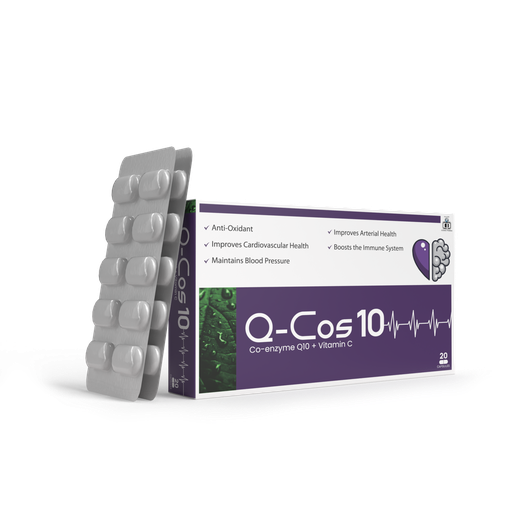 Heart Happy with Q-COS: The Anti-Oxidant Power for a Healthy Heart.